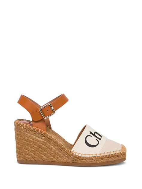 chloe espadrille wedges sale|chloe woody sandals.